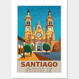 A Vintage Travel Art of Santiago - Chile Posters and Art